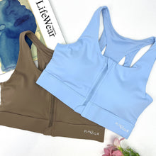 Load image into Gallery viewer, Zipper Racer Back Sports Bra 2.0