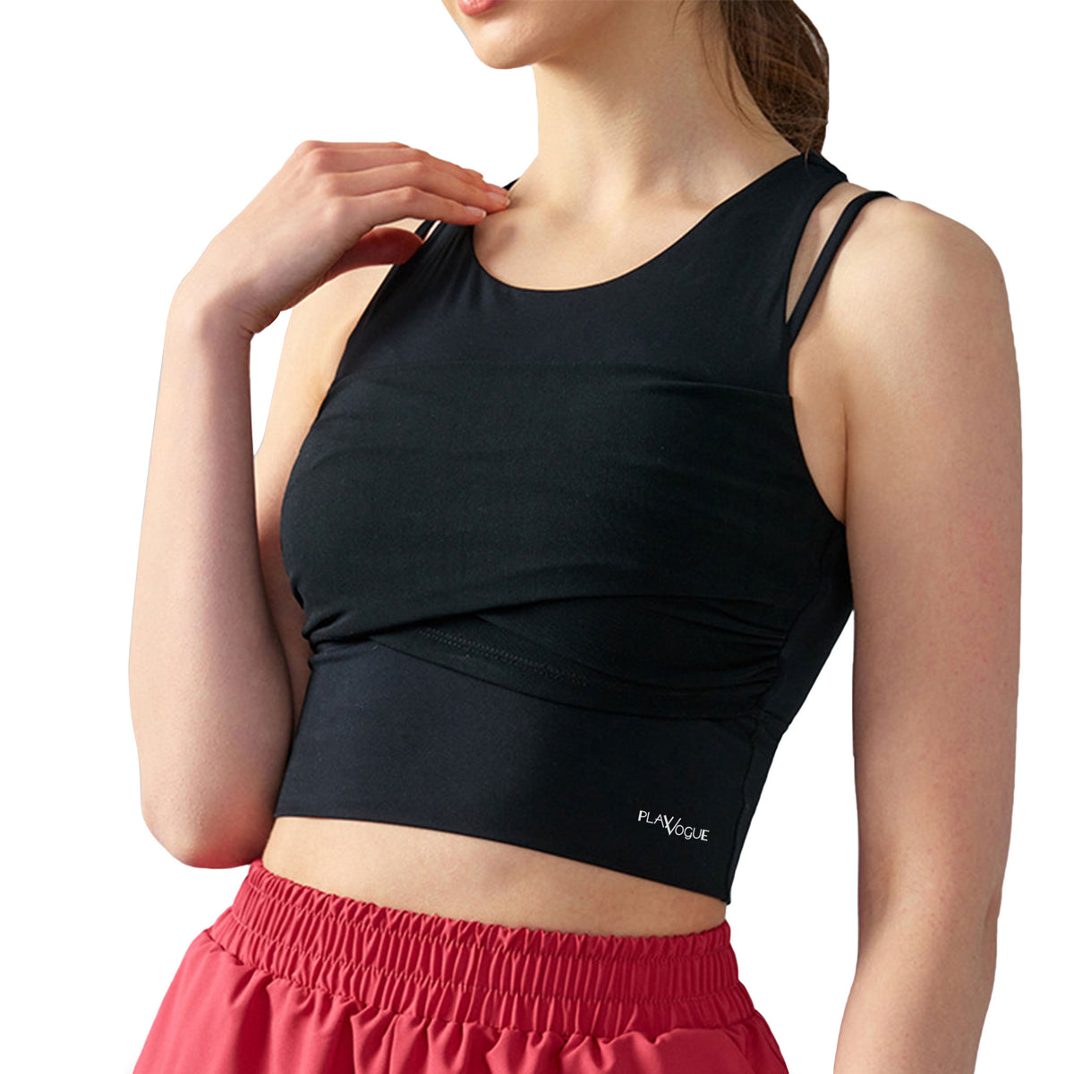 Mesh Up Layered Workout Top