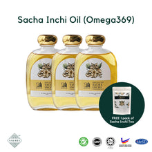 Load image into Gallery viewer, 【Value Pack】Sachee Sacha Inchi Oil BUY 3 FREE 1 Sacha Inchi Tea