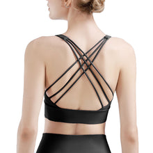 Load image into Gallery viewer, Racer Cross-Back Sports Bra with Detachable Padding