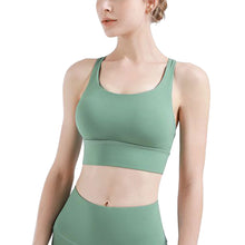 Load image into Gallery viewer, Racer Cross-Back Sports Bra with Detachable Padding