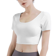 Load image into Gallery viewer, Double CrossBack with Removable Padding Crop Top