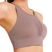 将图片加载到图库查看器,网格交叉美丽的背部运动文胸