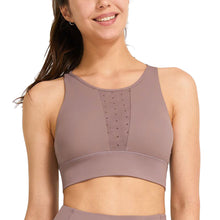 将图片加载到图库查看器,网格交叉美丽的背部运动文胸