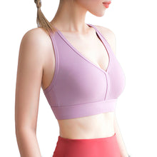 Load image into Gallery viewer, Strappy Cross-back Adjustable Sports Bra