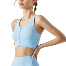 Load image into Gallery viewer, Zipper Racer Back Sports Bra 2.0