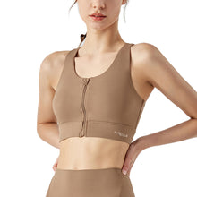 Load image into Gallery viewer, Zipper Racer Back Sports Bra 2.0